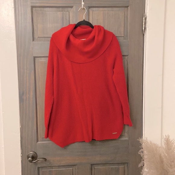 ♥️ Michael Kors Cowl Neck Waffle Sweater - Picture 1 of 4